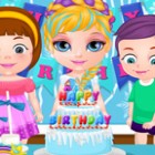 بازی دخترانه Baby Barbie Frozen Party مهمانی باربی و فروزن کوچولو