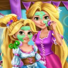 بازی Rapunzel Mommy Real Makeover دختر شاهزاده خانم راپانزل