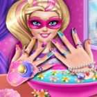 بازی دخترانه Super Barbie Power Nails طراحی ناخن جدید باربی