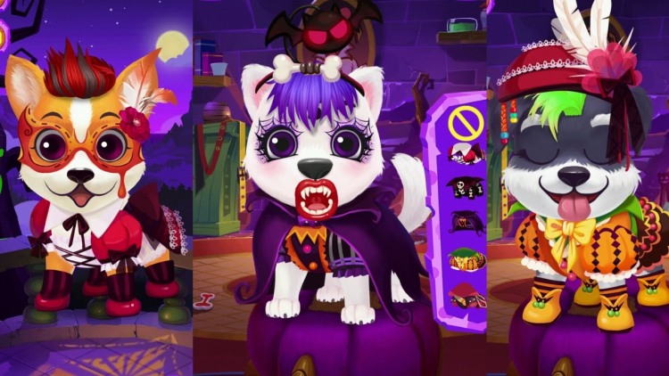 بازی اندروید Pet Salon: Halloween v1.0 – بازی سالن زیبایی حیوانات: هالووین